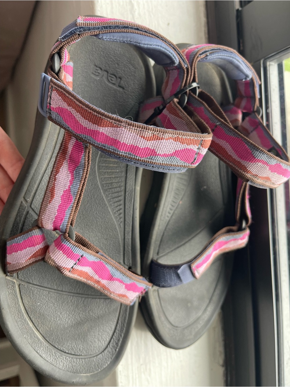 Teva Men’s' Pink Multi Strap Sport Sandals